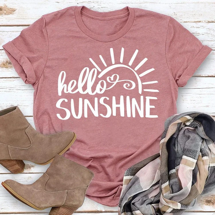 hello sunshine Summer life T-shirt Tee - 02330