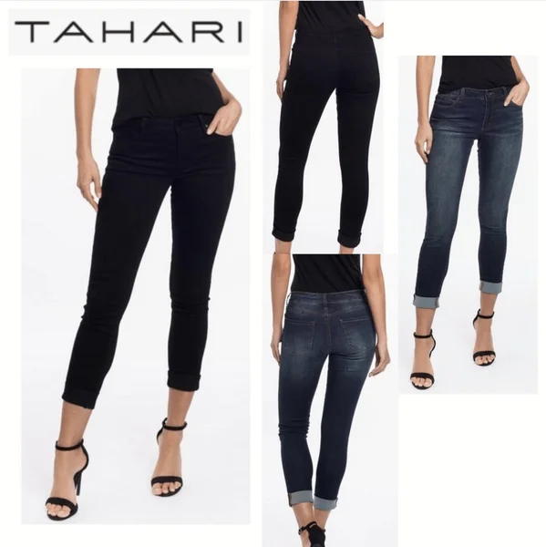 Tahari Ladies, Sophia - 26' Mid-rise Rolled
