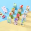 20PCS Cute Cartoon Pets Fruits Ocean Space Creative Erasers for Kids Student Office Exam Stationery Gift