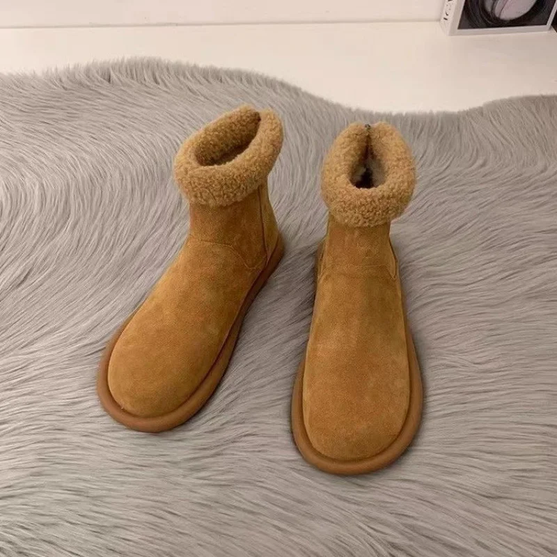 Yyvonne Yyvonne Fashion Short Tube And Velvet Inside The Boots Foreign Style Fashion Retro British Style Versatile Photos Out Of Hot Style