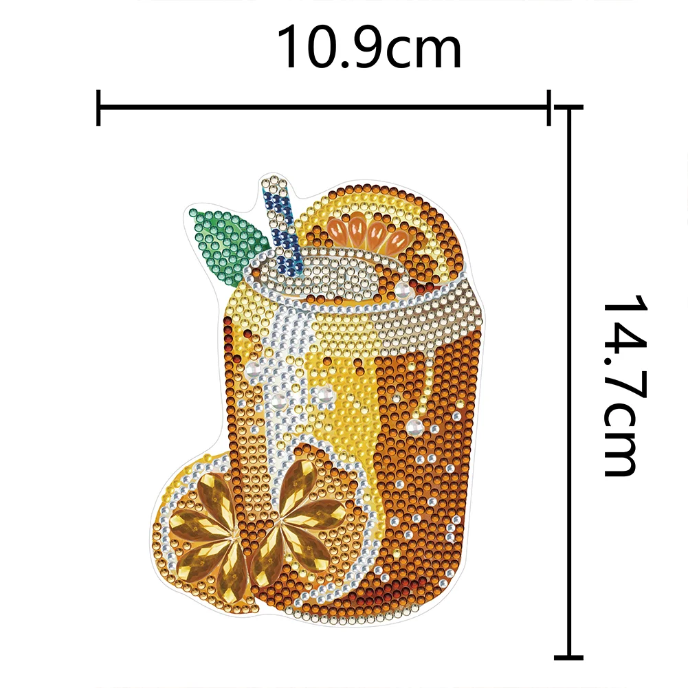 1pcs DIY Lemon Tea Diamond Painting Magnets Refrigerator for Adults Kid Office Car Fridge
