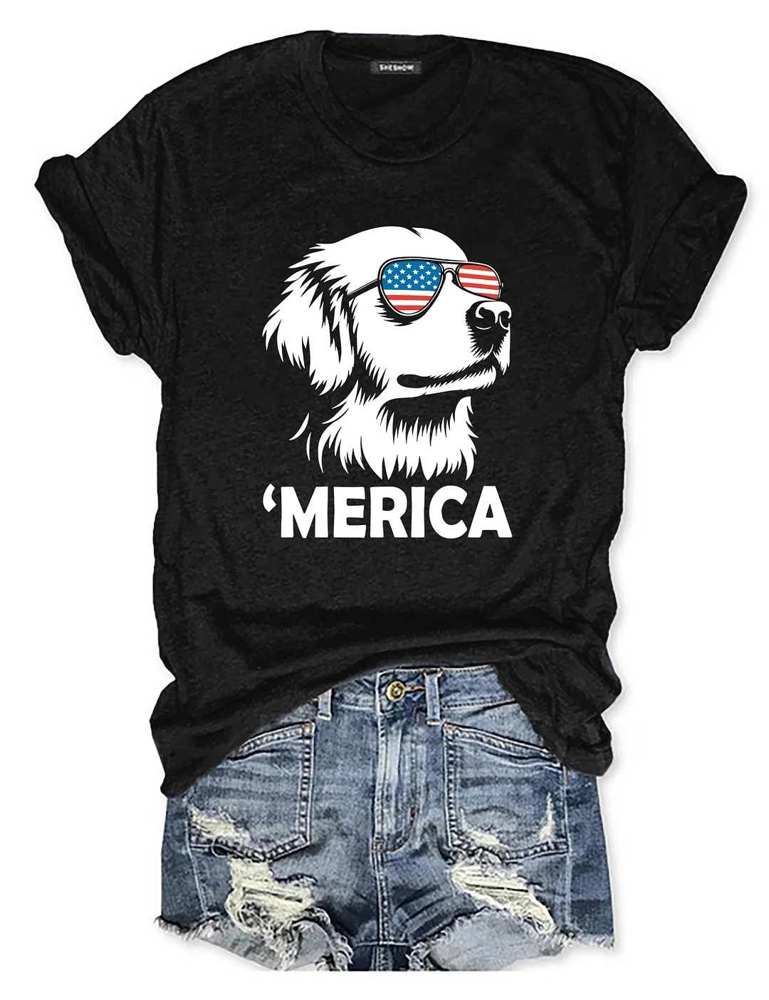 Golden Retriever 4th Of July T-shirt