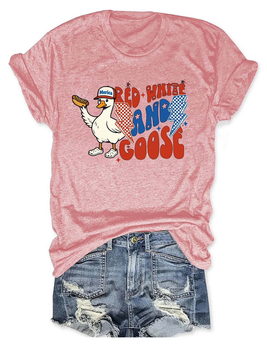 Red White And Goose T-shirt