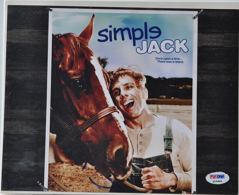 BEN STILLER SIGNED Photo Poster painting Simple Jack Tropic Thunder wcoa