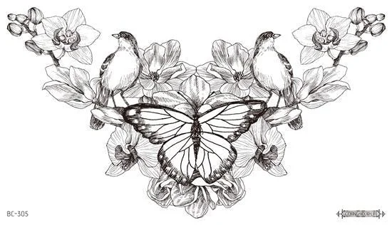 38 Kinds Adult Chest Back Tattoo Big Size Sexy Flowers Mandala Totem Waterproof Temporary Body Art Sticker tatouage temporaire