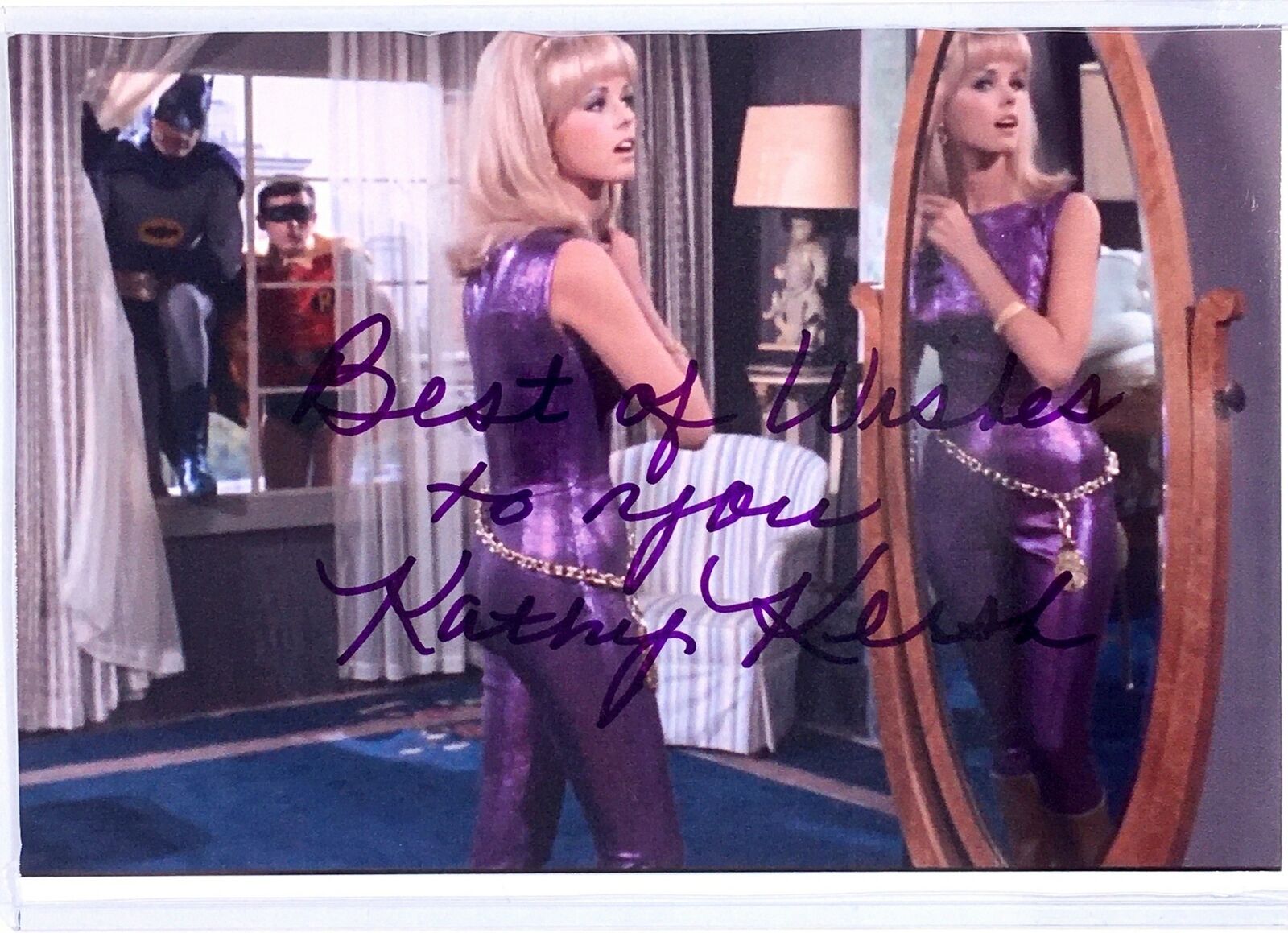 Kathy Kersh Signed 4x6 Photo Poster painting Actress Cornelia Batman and Robin Adam West Auto