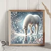 Diamond Painting-5D Full Round Drill Winter Unicorn