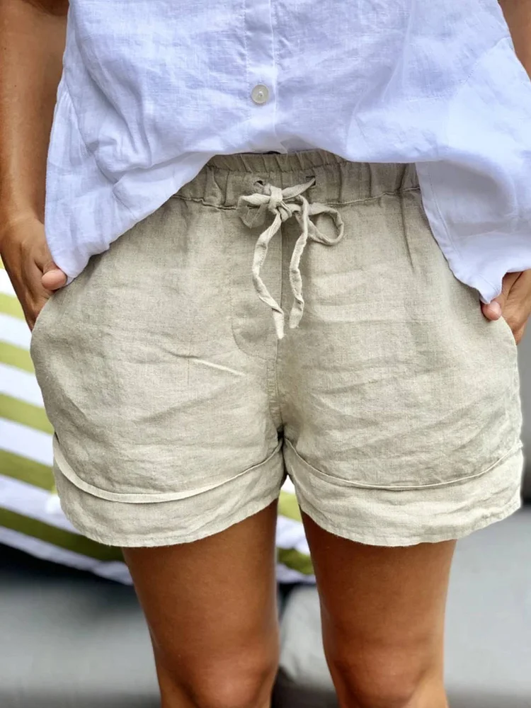 Apricot Casual Plain Pants