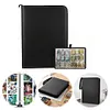 Embroidery Floss Organizer 50 Clear 9-Pocket Pages Waterproof Zip Trading Card Binder Holds 200+ Thread for Embroidery & Craft Supplies