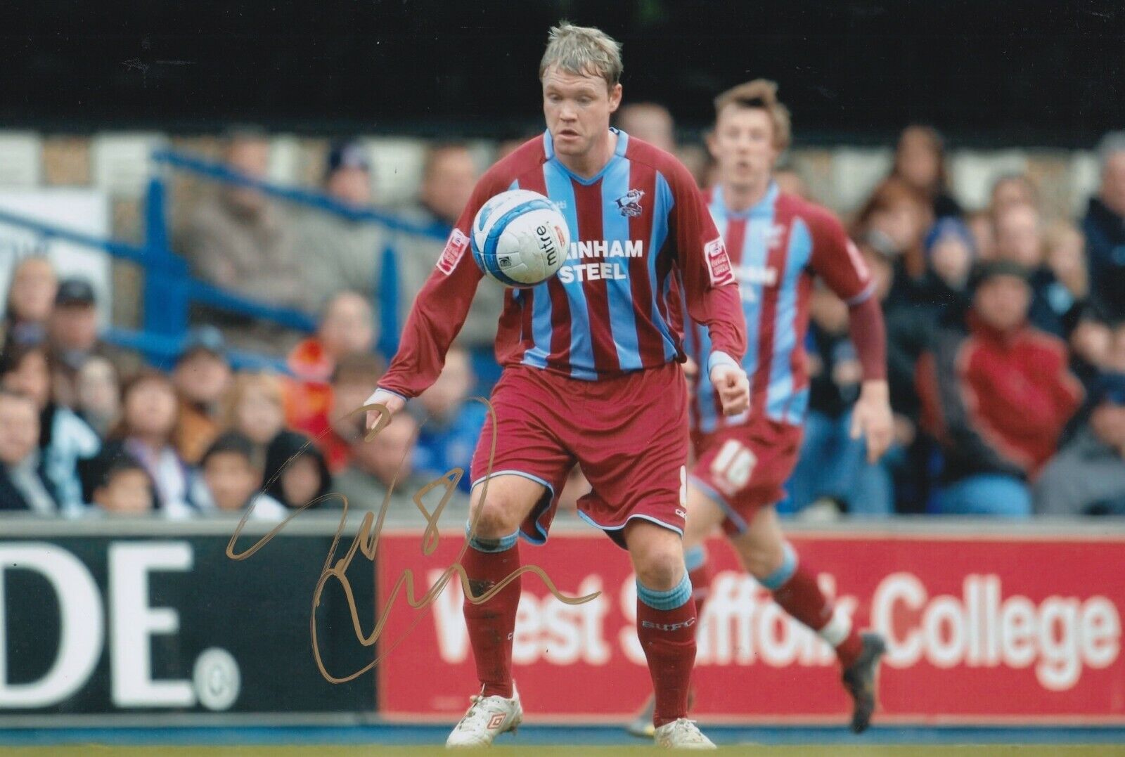 Grant McCann Hand Signed 12x8 Photo Poster painting - Scunthorpe United Autograph.