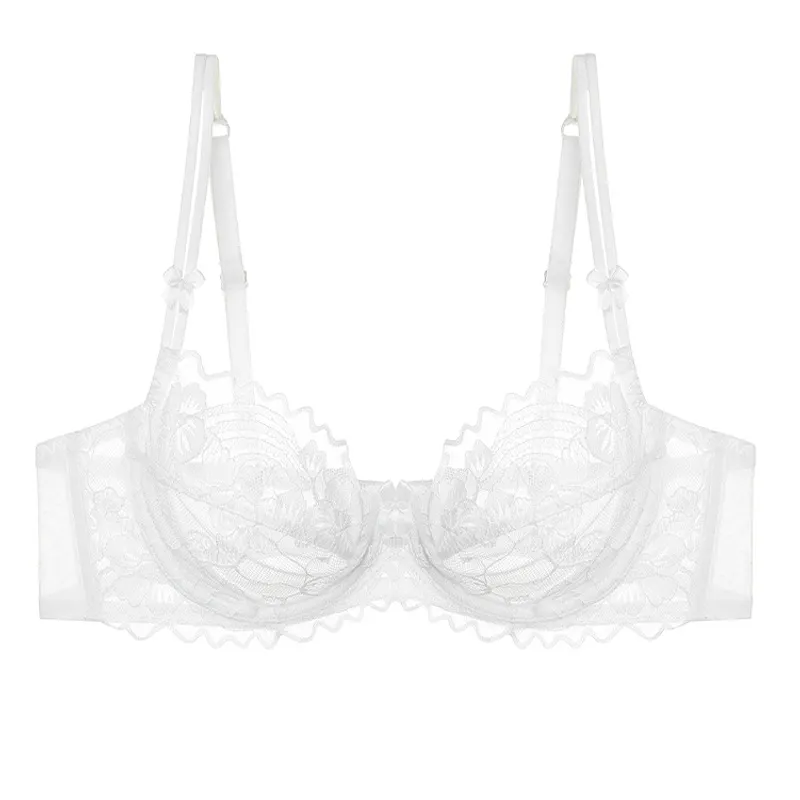 Churchf French Lingerie Thin Summer Sexy Bra Pure Lusty Sweet Corset Soft Steel Ring Breath Lace Bra