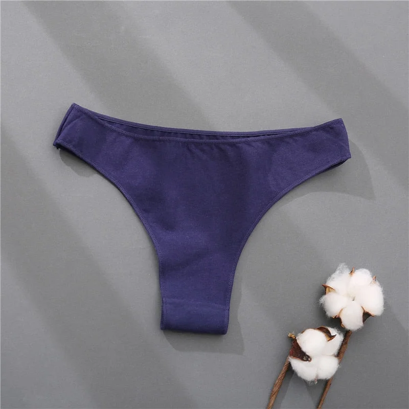 New Cotton Women's Panties Low Waist Female Underpants Briefs Cotton Underwear Sexy Lingerie G-String Girl Pantys M-XXL