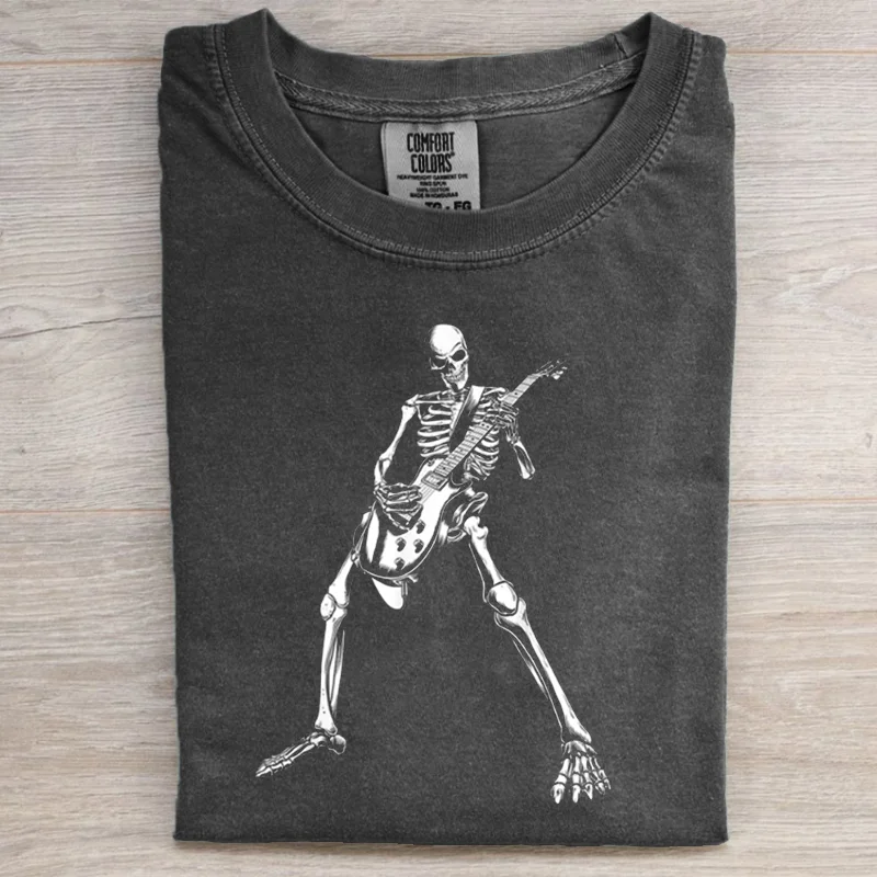 Eagerlys Guitar Skull Short Sleeve Tee Eagerlys