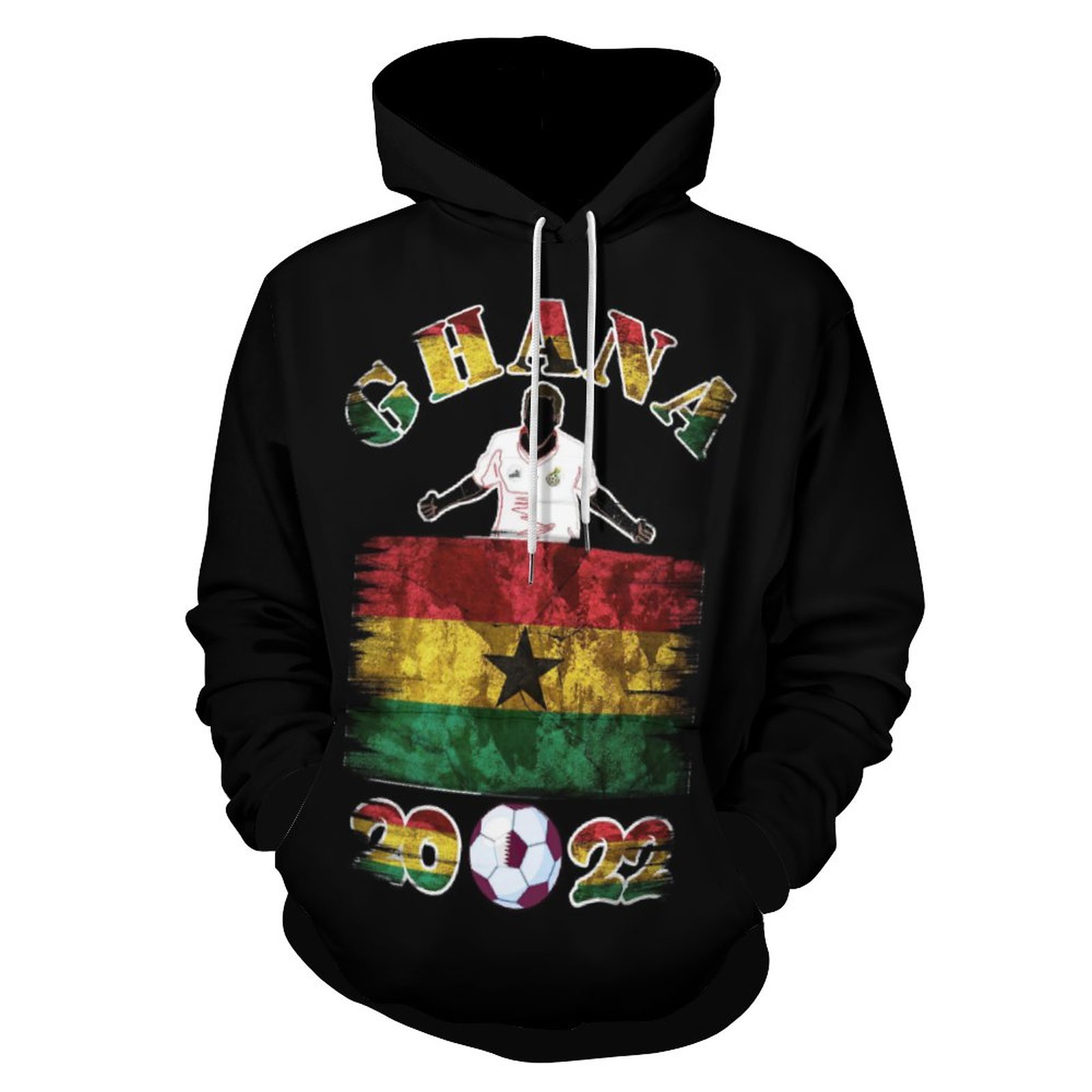 Ghana 2022 Unisex Pullover Hooded Sweatshirt