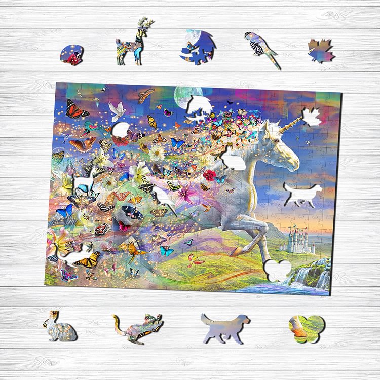 Unicorns Wooden Jigsaw Puzzle