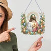 [Stock limité - Bricolage 5D]Jésus oeuf de Pâques-simple côté perceuse-pendentif diamant