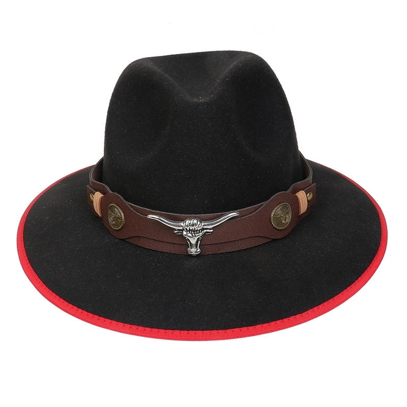 Tibetan Hat Autumn And Winter New Women’s Tibetan Cowboy Hat Men’s And Women’s Outdoor Cow Head Accessories Hat