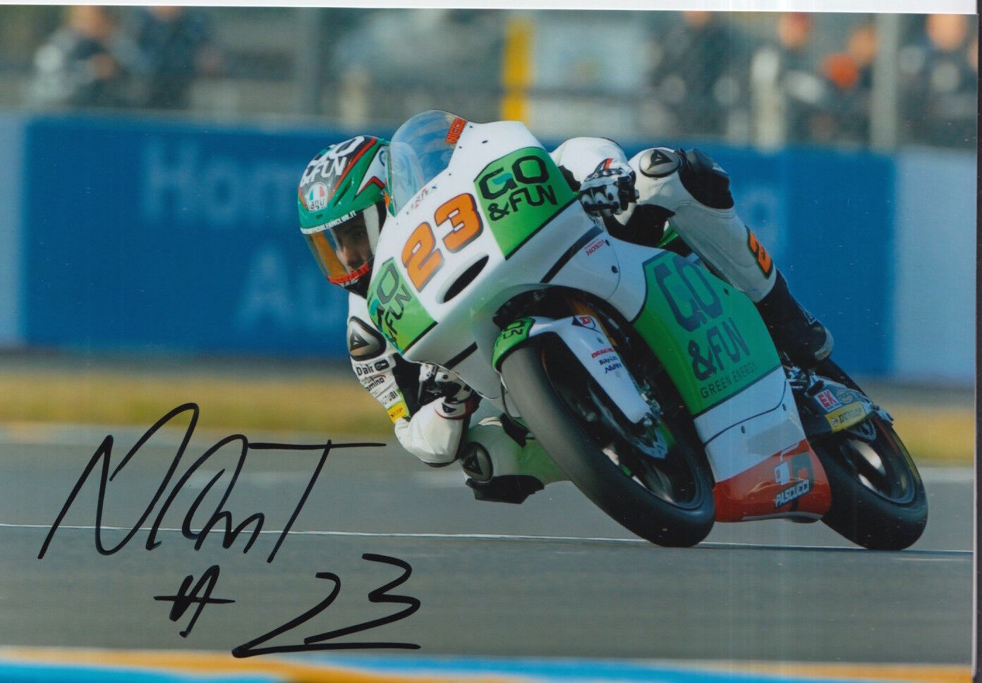 Niccolo Antonelli Hand Signed 7x5 Photo Poster painting GO&FUN Gresini Moto3 MotoGP.