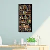 40 * 80CM - Runde Bohrer Diamant Malerei - Bücherregal Katze (Große Größe)