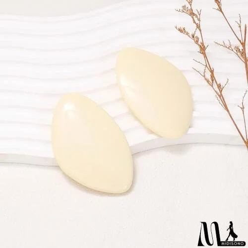MidiSono - Alloy & Resinous Geometric Earrings