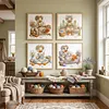 Wool Duck Full 14CT DIY Stamped Cross Stitch Kits 11.81x11.81inch Embroidery Needlepoint Starter Kits Cross Stitch Art and Crafts Kits for Beginners Adults Home Decor