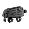 Bicycle Hard Shell Triangle Bag Anti-Scratch Bike Front Handlebar Bag Large Capacity Road Bike Front Tube Pouch for Road Mountain Bikes Frame Bag