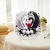 Ornaments cygne bricoleur noir et blanc