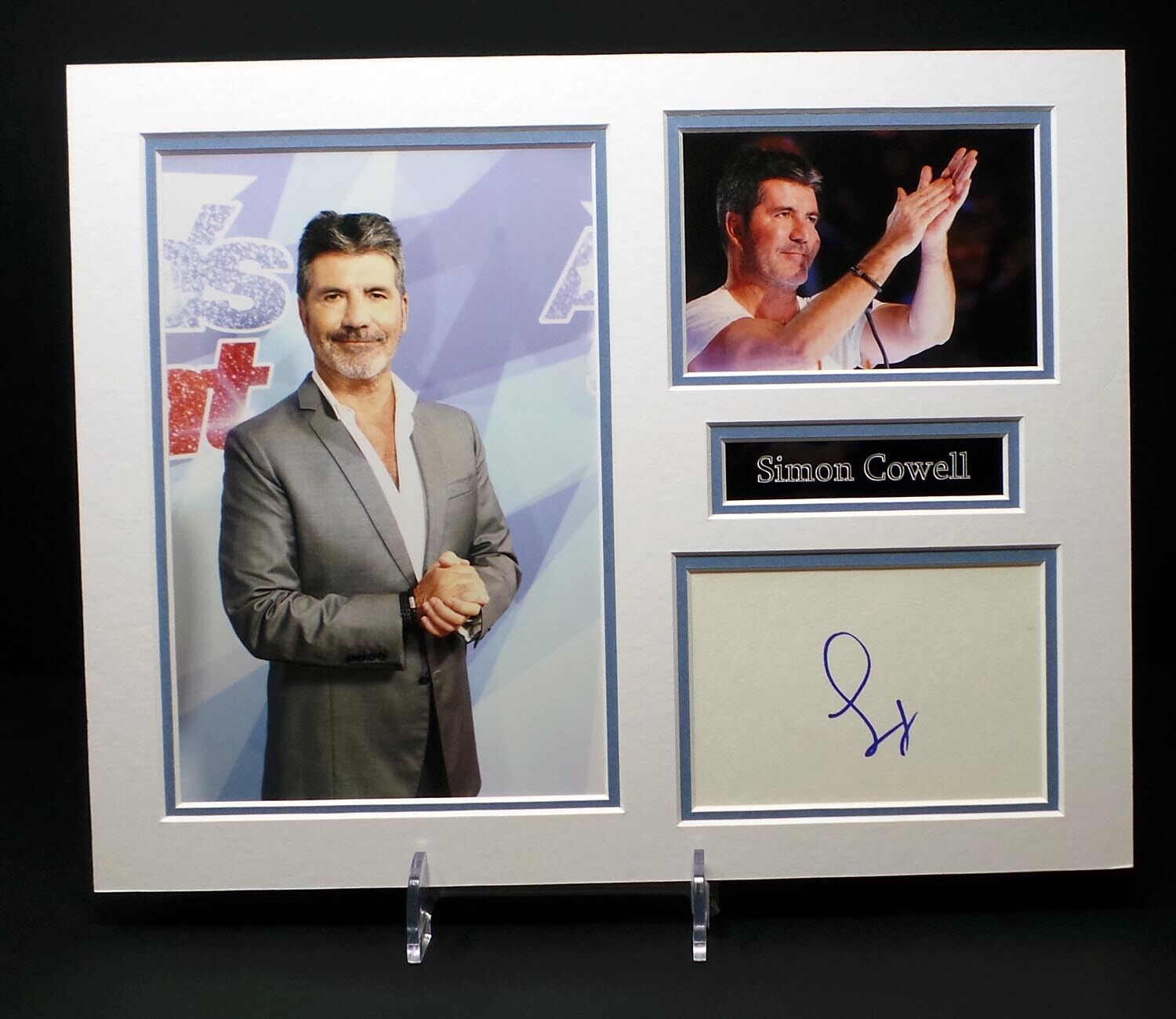 Simon COWELL Signed Mounted Photo Poster painting Display AFTAL RD COA X Factor Judge BGT