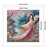 Japanese Beauty-11CT Stamped Cross Stitch 50*50cm/19.69*19.69in