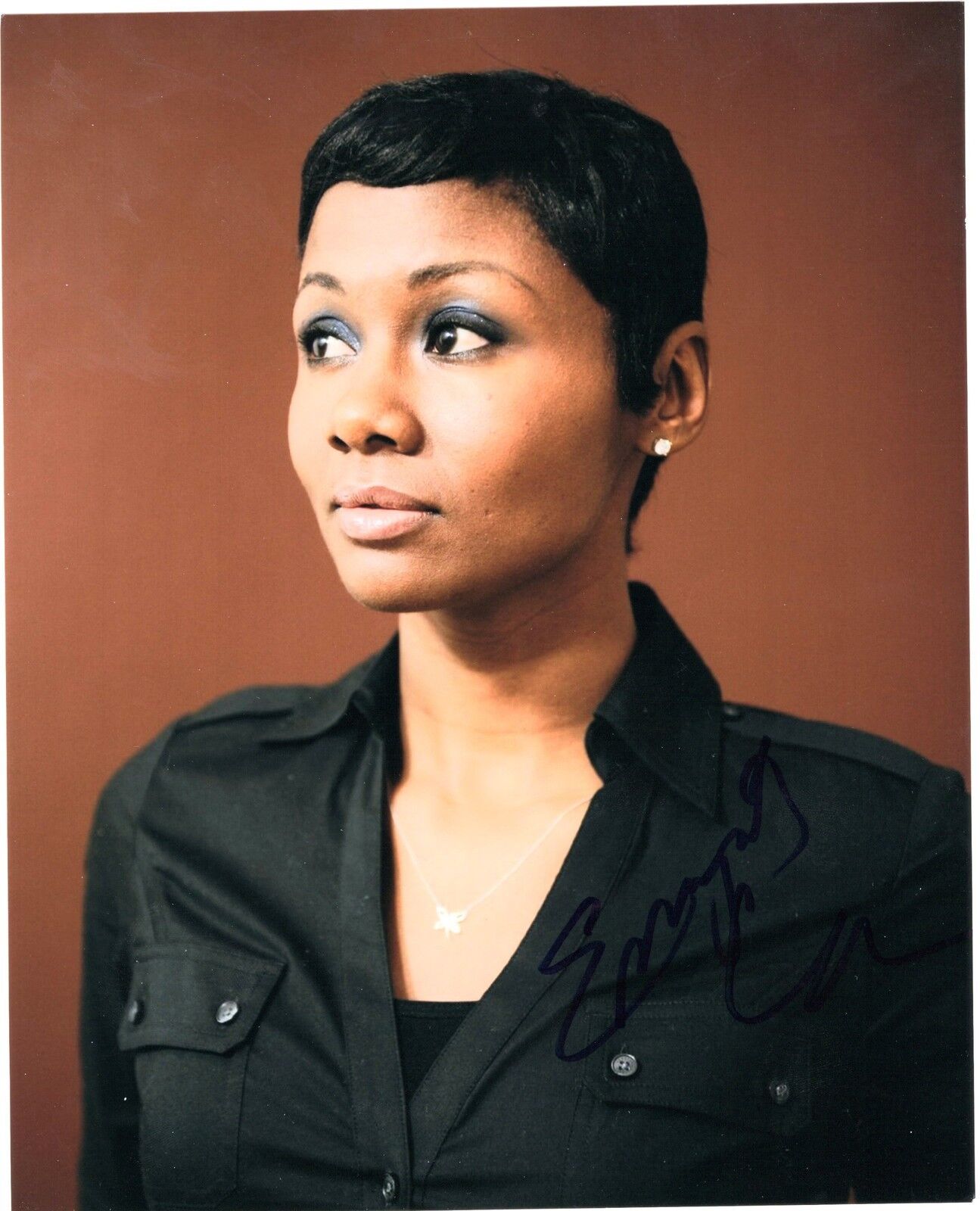 Emayatzy Corinealdi signed 8x10 Photo Poster paintinggraph w/COA Addicted Movie