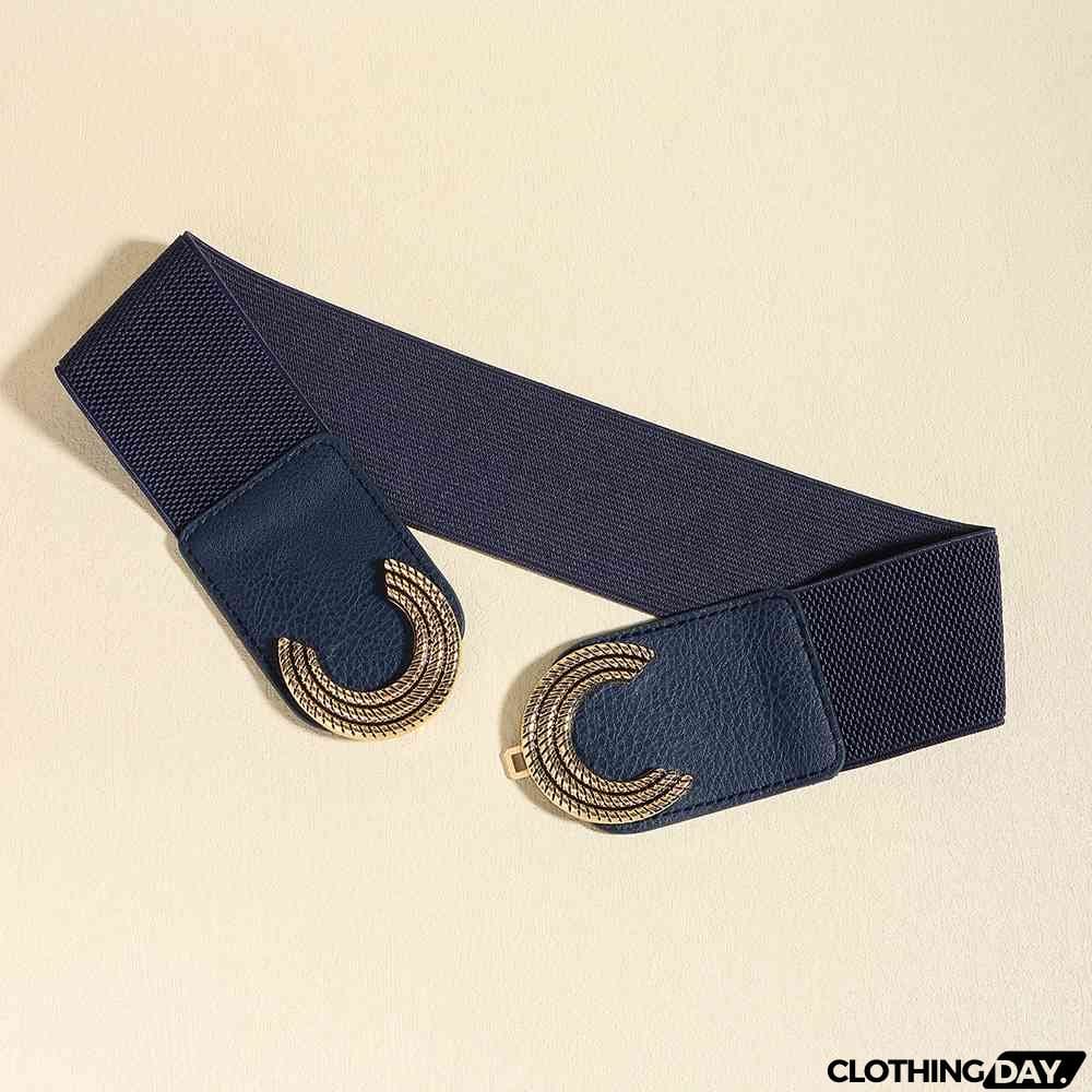 Double C Buckle Elastic Belt