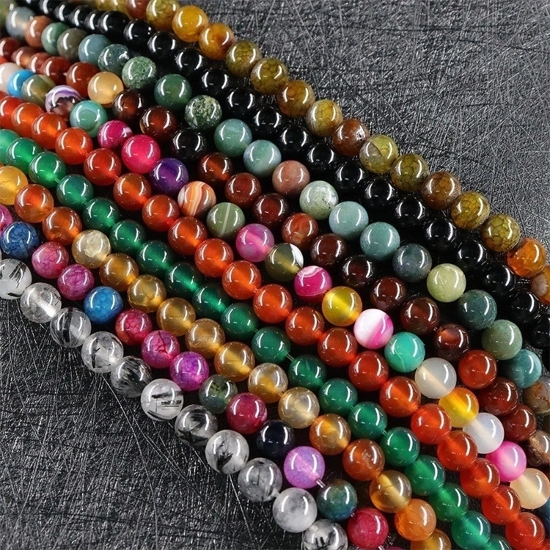 1 Set Agate Color Block