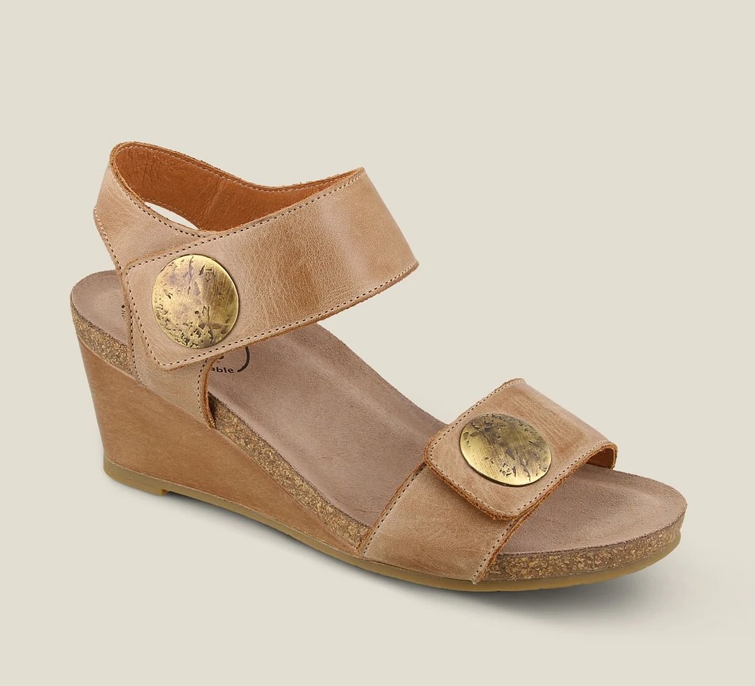 Women Wedge Peop Toe Sandals