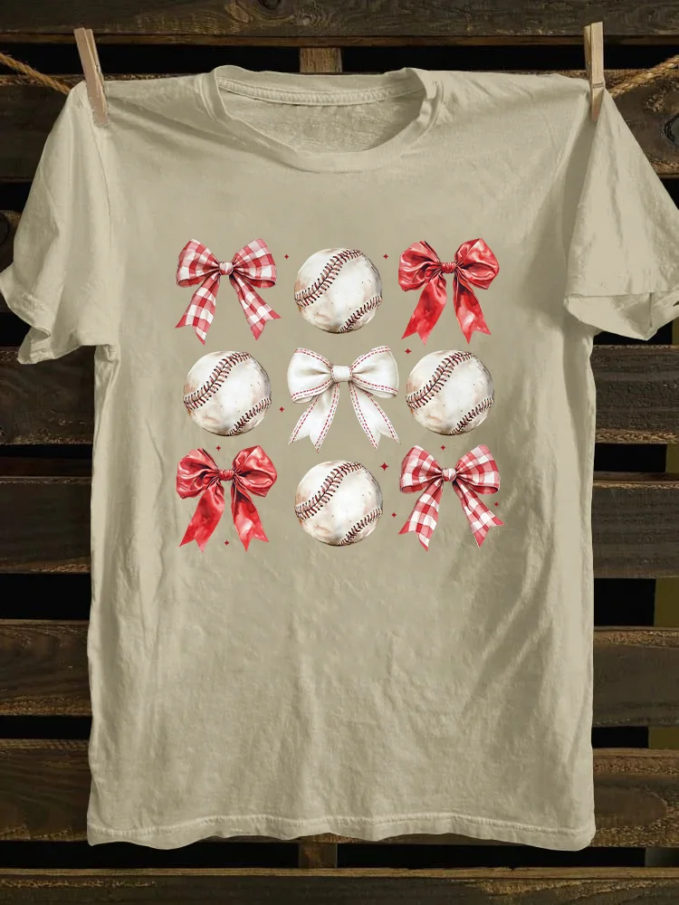 Baseball Bow T-shirt