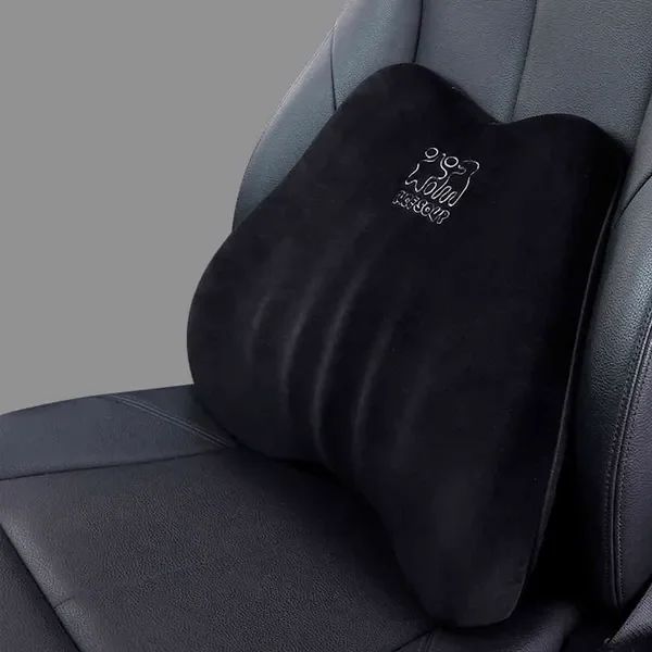 Skin-friendly Flannel Headrest And Waist Cushion Breathable Non-fading Pillows Lumbar Support For Car Seat Office Chair
