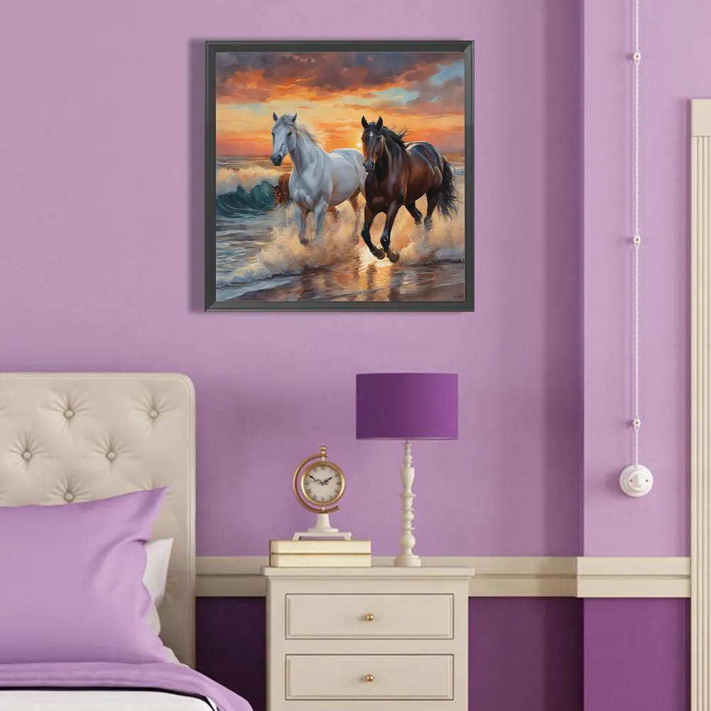 Diamond Painting - Full Round Drill - Horse(Canvas|40*40cm)