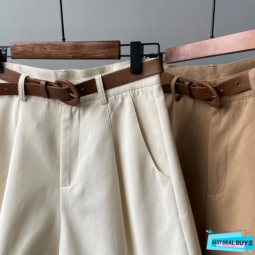 Casual Fashion Cotton-Blend Shorts
