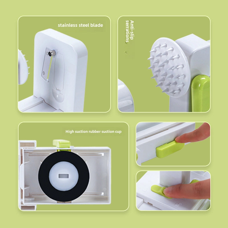 FDA Certified Hand Roller Multifunctional Vegetable Cutter Radish Manual Grater Waterfall Potato Shredded Thread Cutter