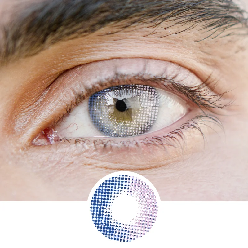 Men'Galaxy powder(12 months) contact lenses