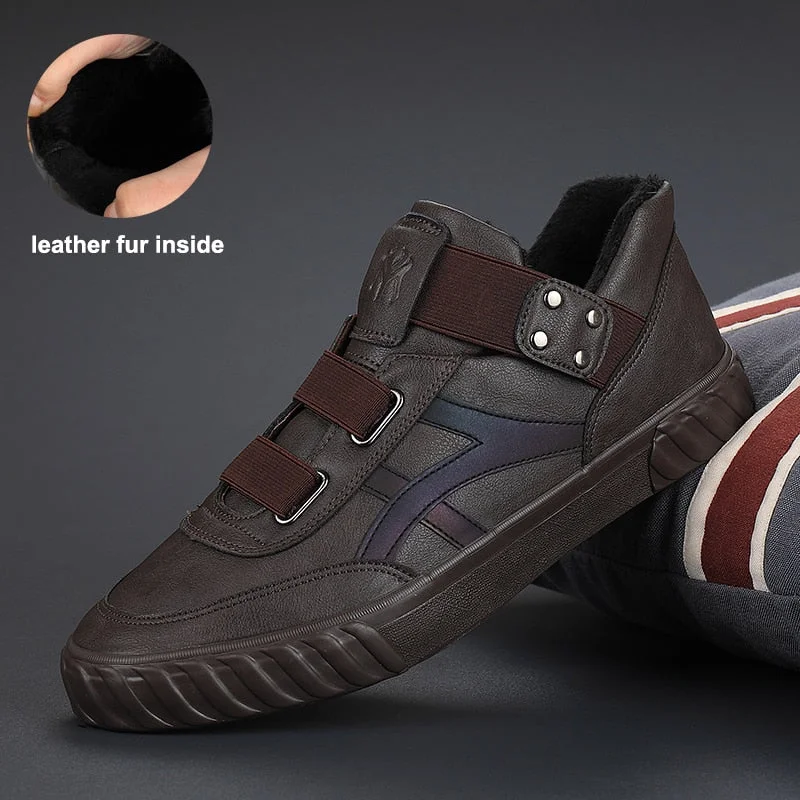 2020 Spring New High Top Men's Vulcanize Shoes Slip On Male Flat Shoes British Fashion Sneakers Men Loafers Leisure Shoes