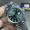 Rolex Datejust 41mm/36mm Stainless Steel on Jubilee with Mint Green Dial and Fluted Bezel Replica