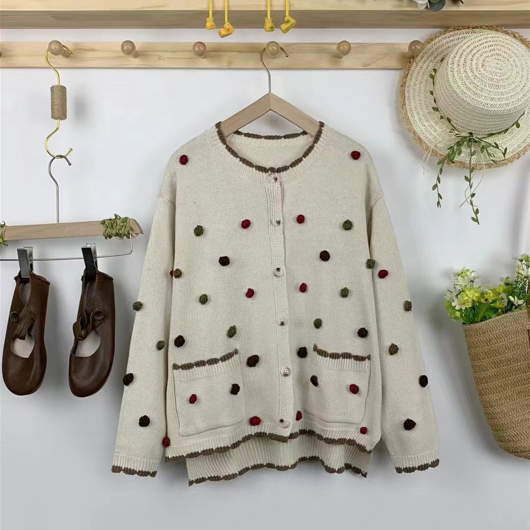 Chicfifth Sweater Women Winter Long Sleeve High Quality Autumn Vintage Top Knitted Cardigan