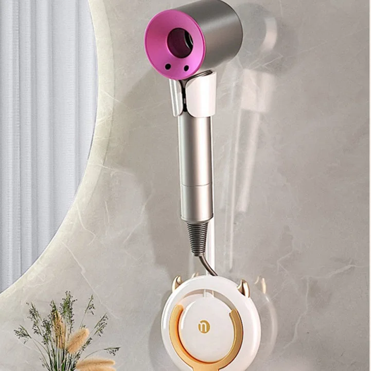 Lazy Hair Dryer Bracket Free Hands Shelf No Punching