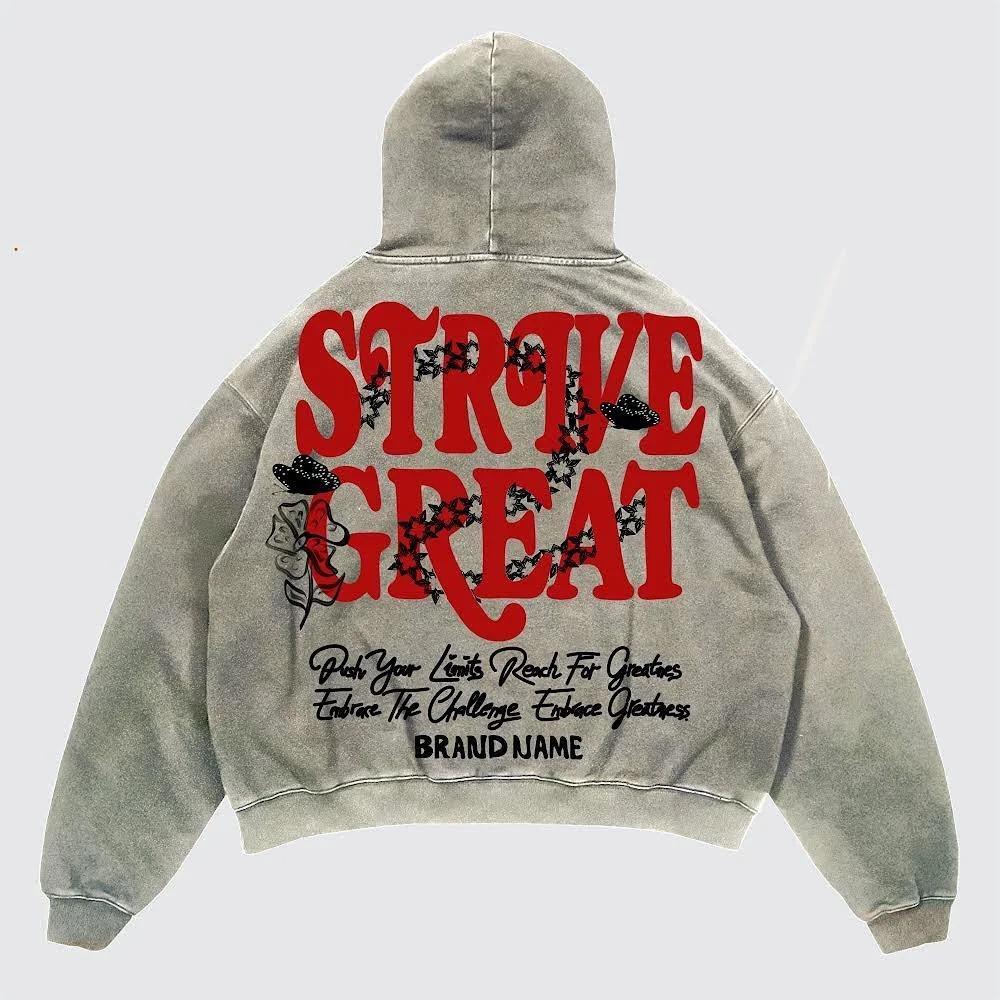 Aonga Harajuku Hero Letter Print Hoodies Women Graphic Y2k Tops American Oversized Hoodie Couples Streetwear Goth Women Clothes aonga
