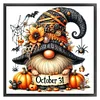 Pumpkin Gnome-11CT Stamped Cross Stitch 40*40cm/15.75*15.75in