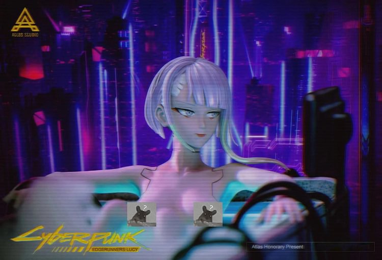  Atlas Studio - Lucyna Kushinada having an Ice Bath - Cyberpunk: Edgerunners Statue[pre-order]