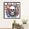 Diamond Painting-DIY Crystal Rhinestone Butterfly Skull（40*40CM)