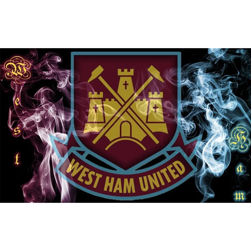 Diamond Painting - Full Square Drill - West Ham United Team Logo(20*30cm)
