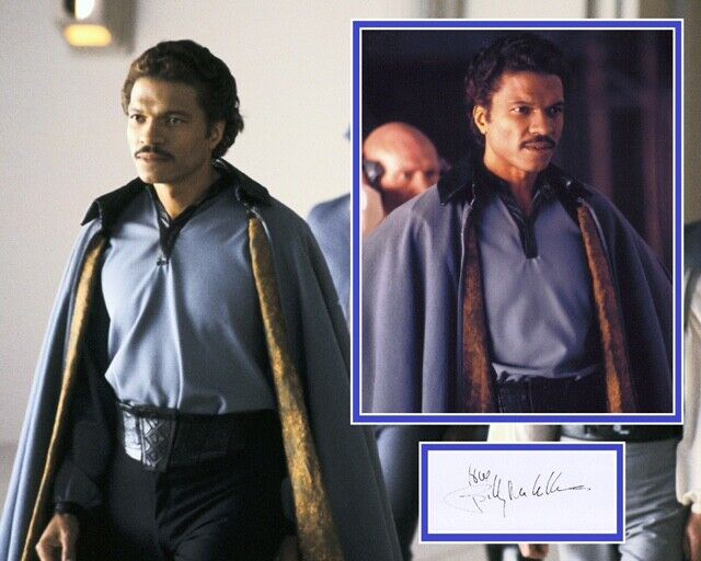 BILLY DEE WILLIAMS SIGNED STAR WARS Photo Poster painting MOUNT UACC REG 242 ACOA CERTIFIED