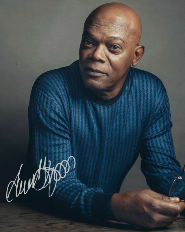 Samuel L Jackson Autograph Signed Photo Poster painting Print